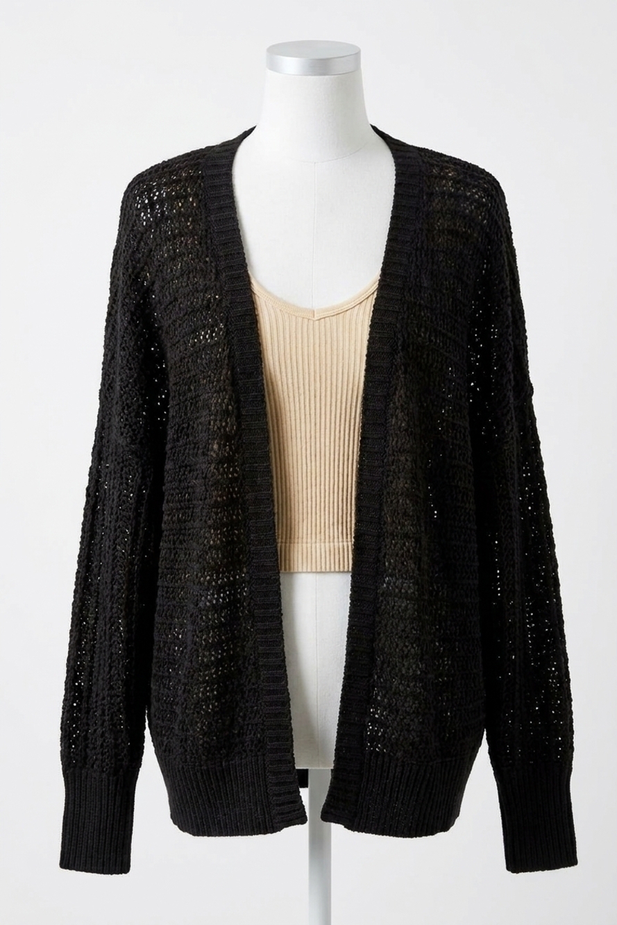 NEW AND THE WHY how you feel bolero cardigan in black